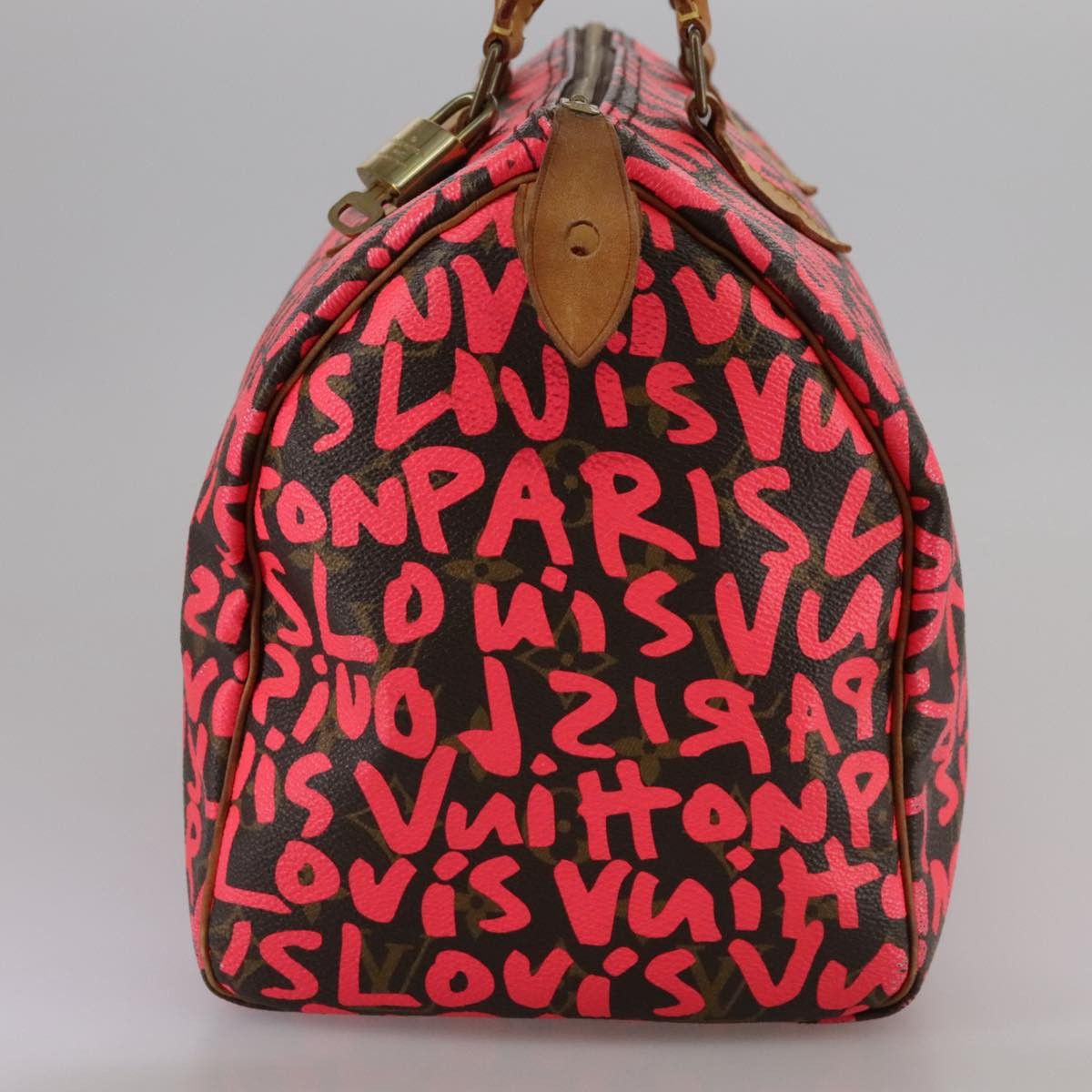 Louis Vuitton Speedy 30 Red Canvas Handbag (Pre-Owned) Size ONE SIZE - 3 Thumbnail