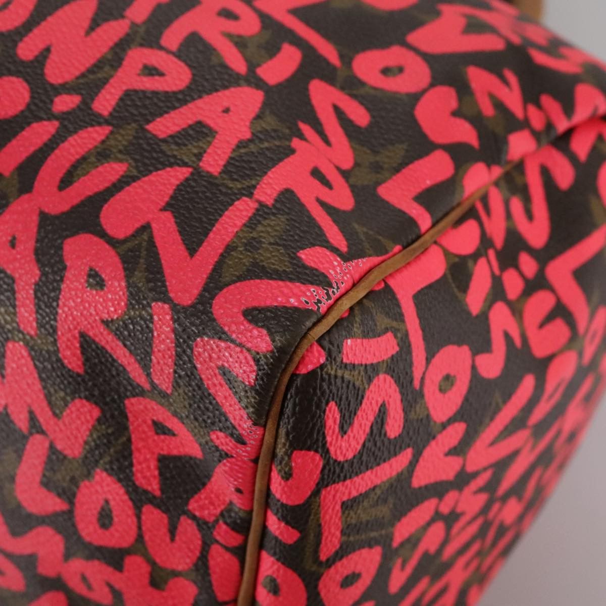 Louis Vuitton Speedy 30 Red Canvas Handbag (Pre-Owned) Size ONE SIZE - 19 Thumbnail