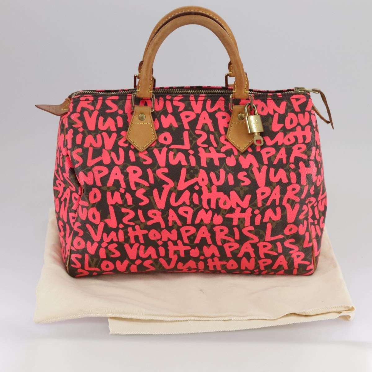Louis Vuitton Speedy 30 Red Canvas Handbag (Pre-Owned) Size ONE SIZE - 11 Thumbnail