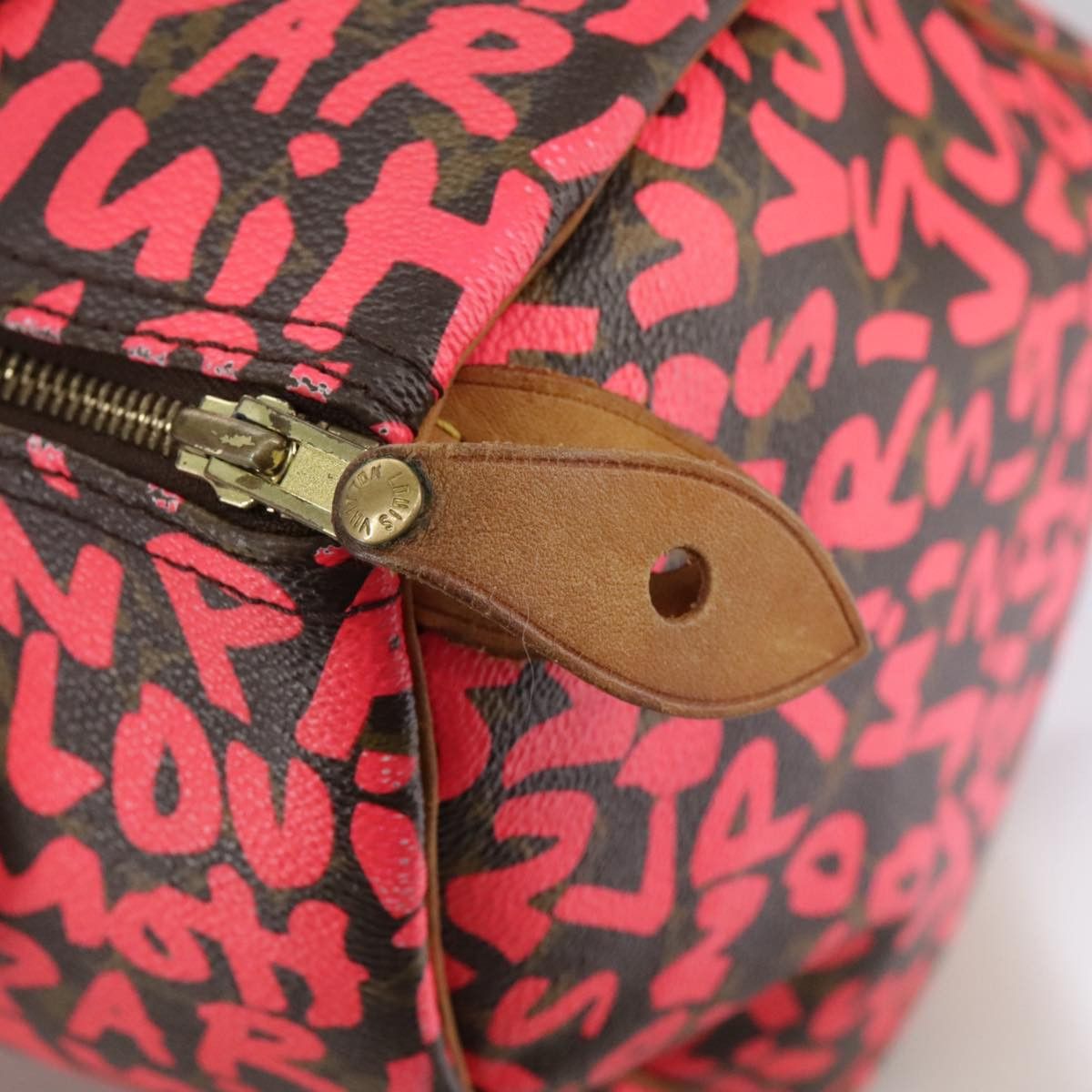 Louis Vuitton Speedy 30 Red Canvas Handbag (Pre-Owned) Size ONE SIZE - 8 Thumbnail