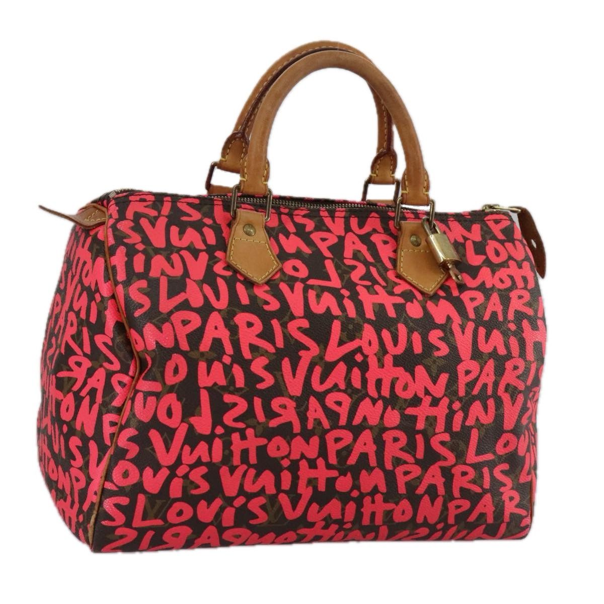 Louis Vuitton Speedy 30 Red Canvas Handbag (Pre-Owned) Size ONE SIZE - 15 Thumbnail