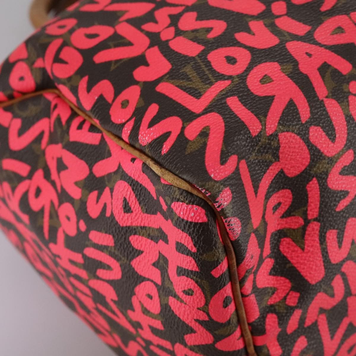 Louis Vuitton Speedy 30 Red Canvas Handbag (Pre-Owned) Size ONE SIZE - 7 Thumbnail