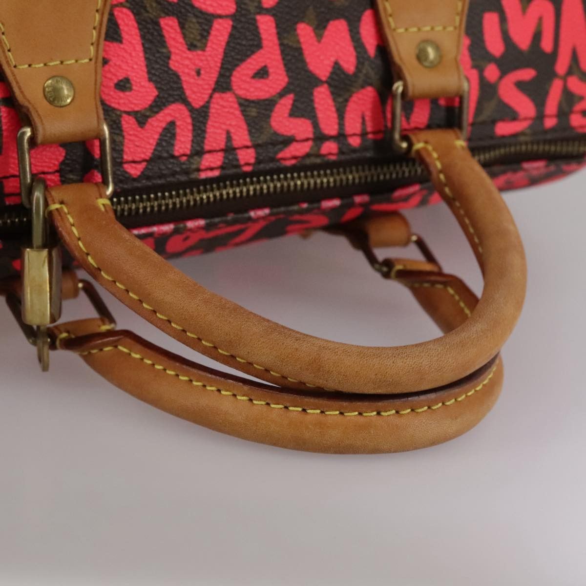Louis Vuitton Speedy 30 Red Canvas Handbag (Pre-Owned) Size ONE SIZE - 5 Thumbnail