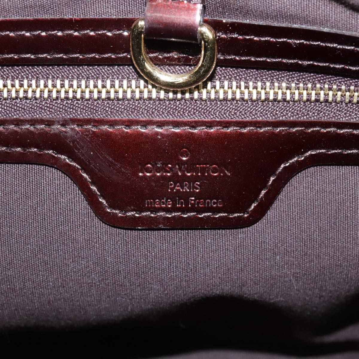 Louis Vuitton Wilshire Burgundy Patent Leather Handbag (Pre-Owned) Size ONE SIZE - 14 Thumbnail
