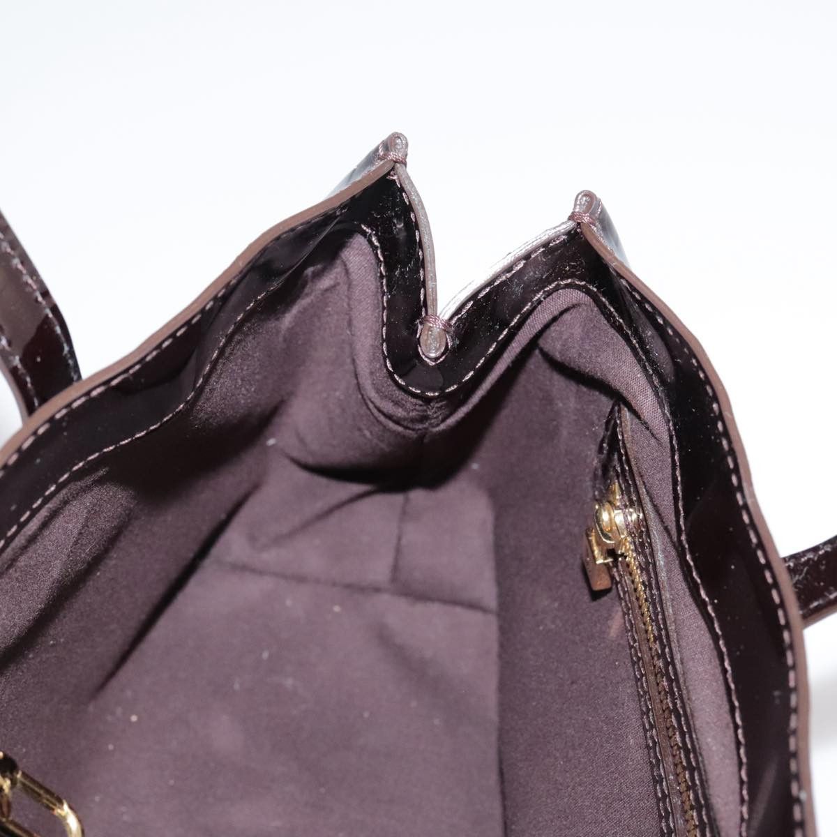 Louis Vuitton Wilshire Burgundy Patent Leather Handbag (Pre-Owned) Size ONE SIZE - 19 Thumbnail