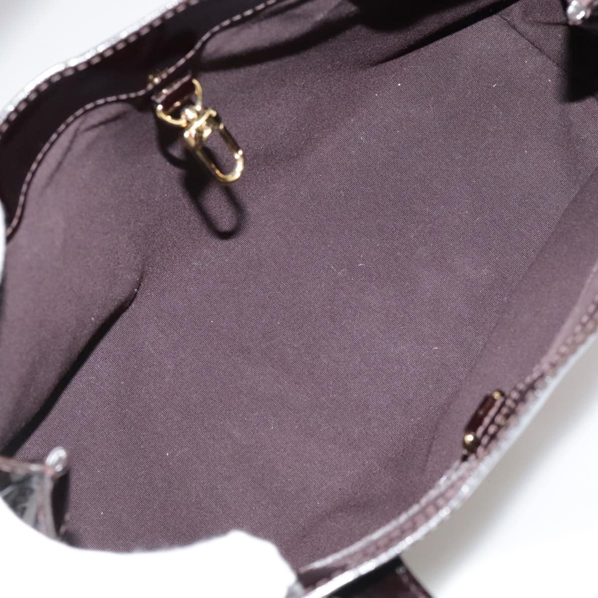 Louis Vuitton Wilshire Burgundy Patent Leather Handbag (Pre-Owned) Size ONE SIZE - 12 Thumbnail