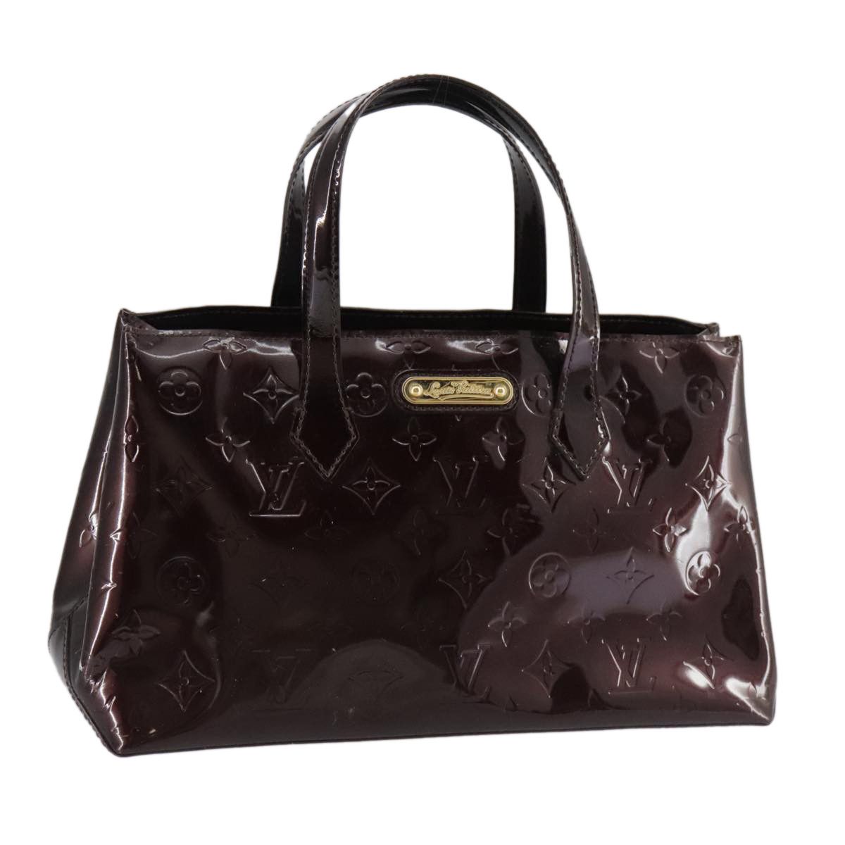 Louis Vuitton Wilshire Burgundy Patent Leather Handbag (Pre-Owned) Size ONE SIZE - 15 Thumbnail