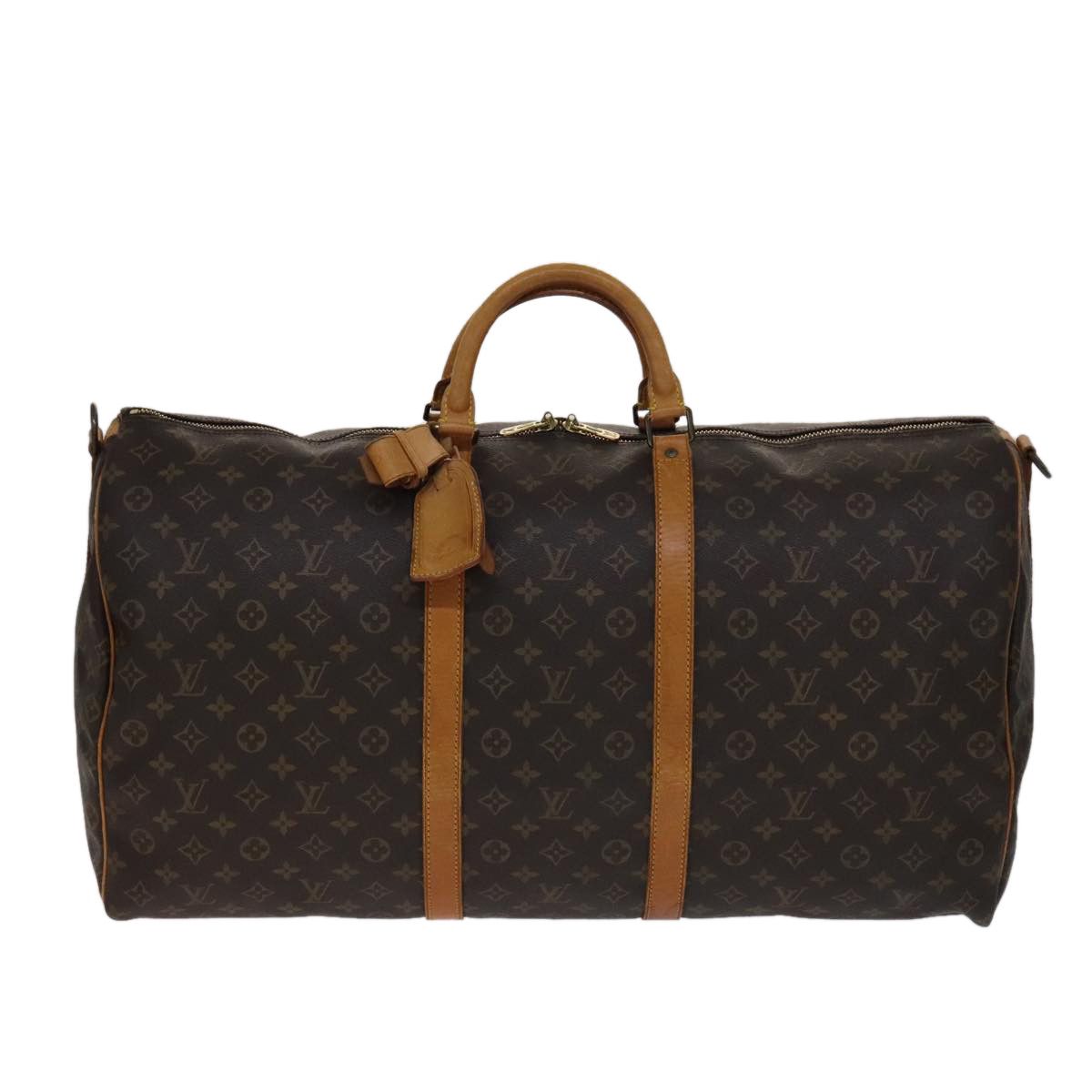 Louis Vuitton Keepall Bandoulière 60 Brown Canvas Travel Bag (Pre-Owned) Size ONE SIZE - 15 Thumbnail