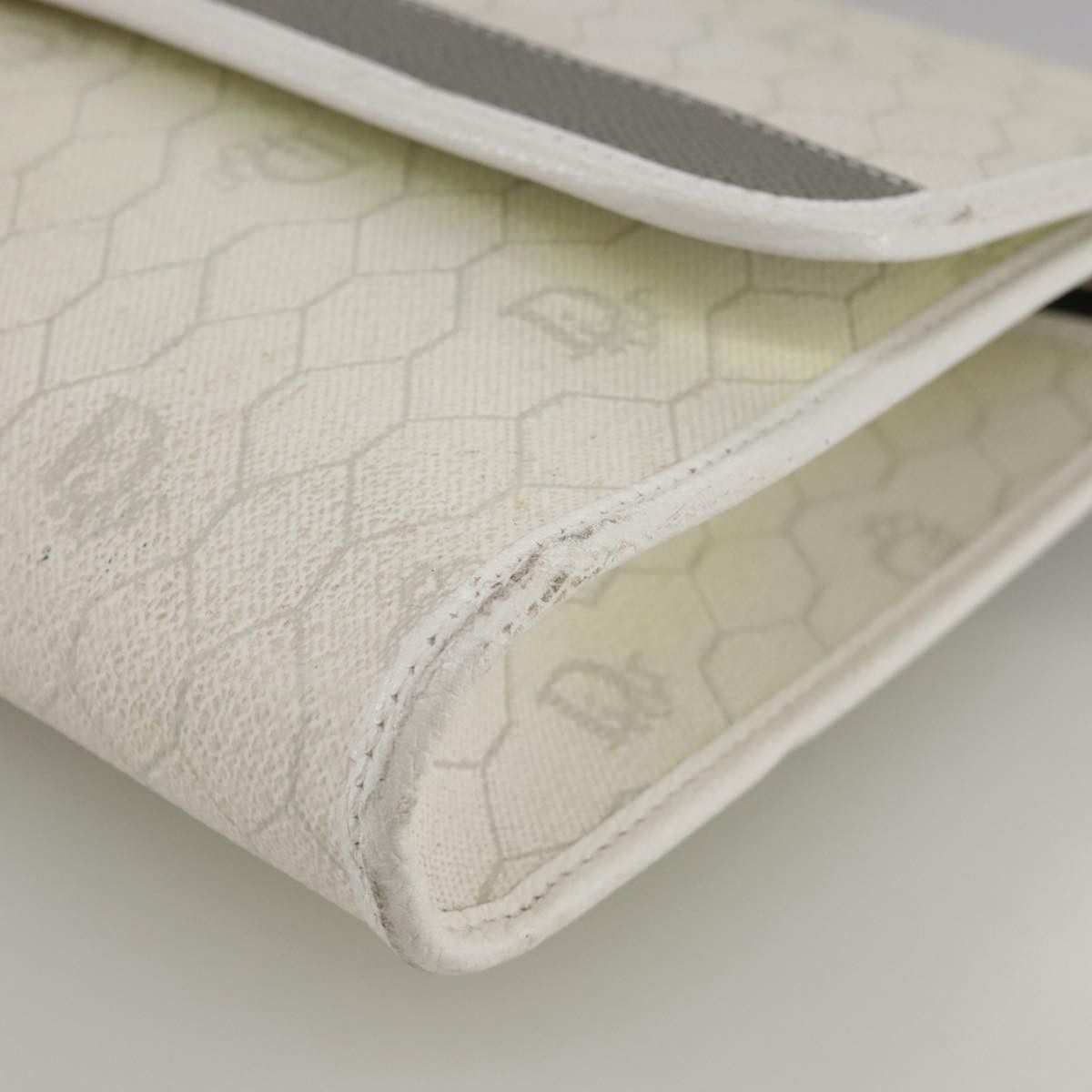 Dior Honeycomb White Canvas Shoulder Bag (Pre-Owned) Size ONE SIZE - 8 Thumbnail