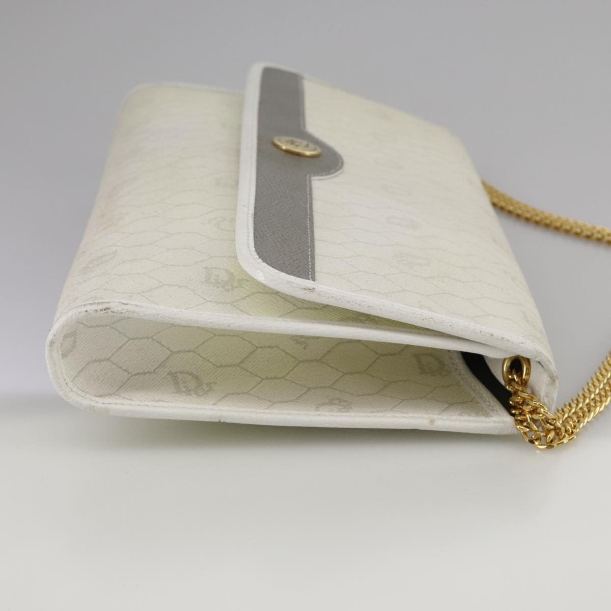 Dior Honeycomb White Canvas Shoulder Bag (Pre-Owned) Size ONE SIZE - 4 Thumbnail