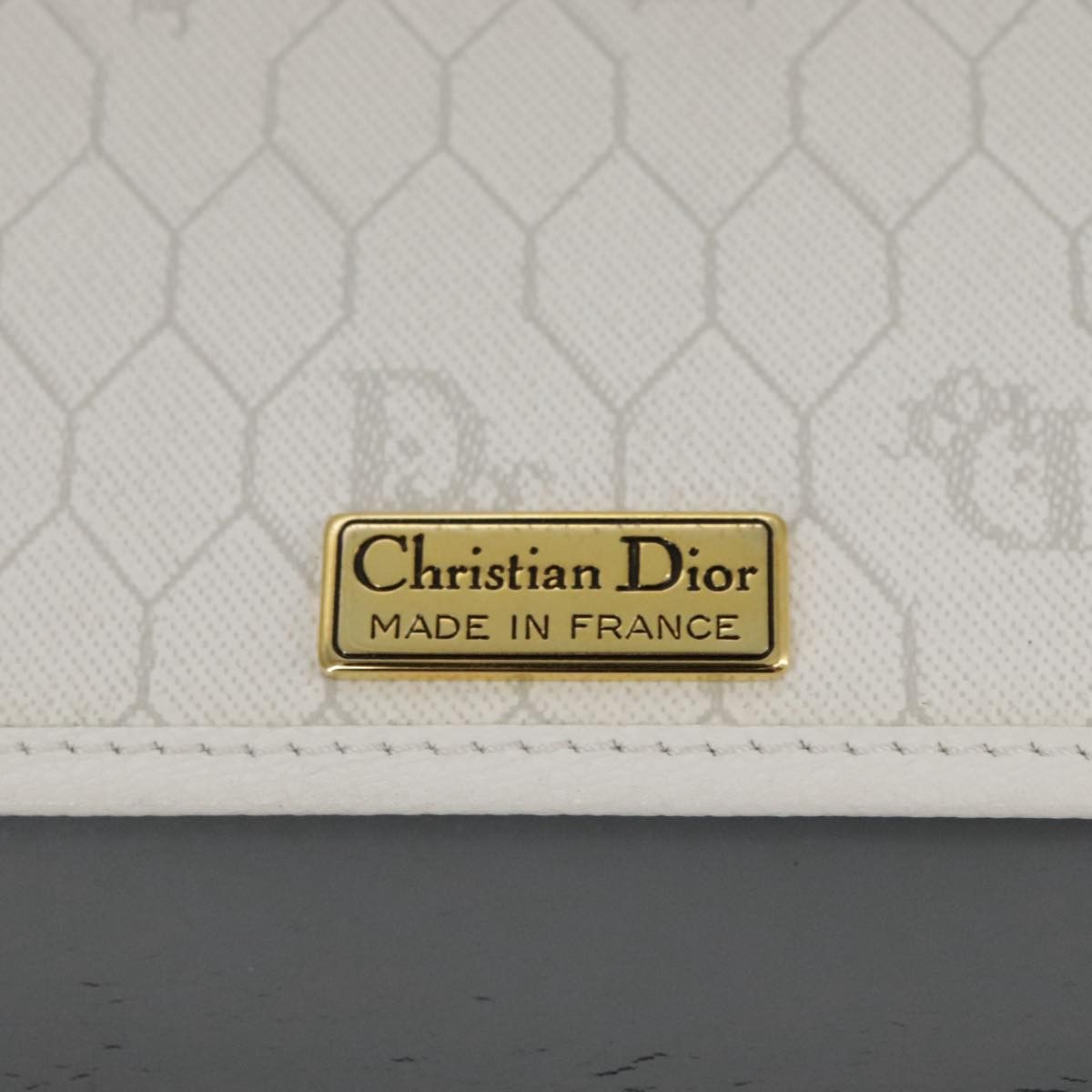Dior Honeycomb White Canvas Shoulder Bag (Pre-Owned) Size ONE SIZE - 13 Thumbnail