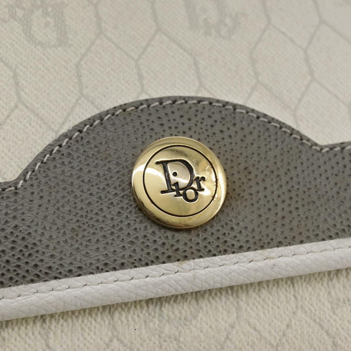 Dior Honeycomb White Canvas Shoulder Bag (Pre-Owned) Size ONE SIZE - 11 Thumbnail