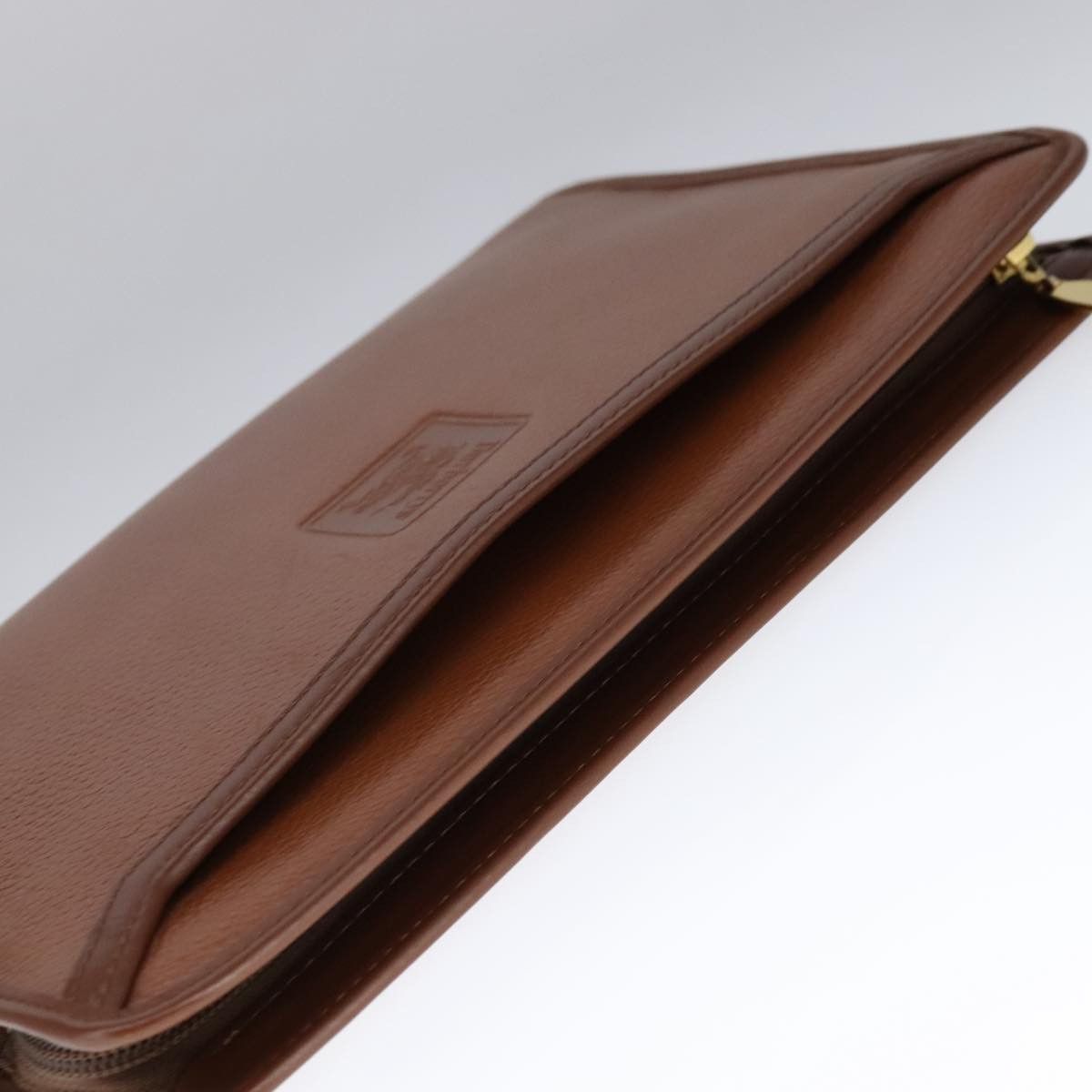 Burberry Brown Leather Clutch Bag (Pre-Owned) Size ONE SIZE - 12 Thumbnail