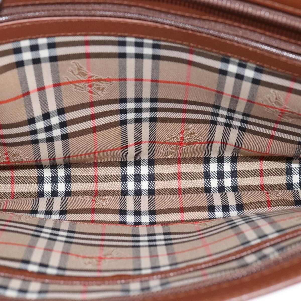 Burberry Brown Leather Clutch Bag (Pre-Owned) Size ONE SIZE - 9 Thumbnail