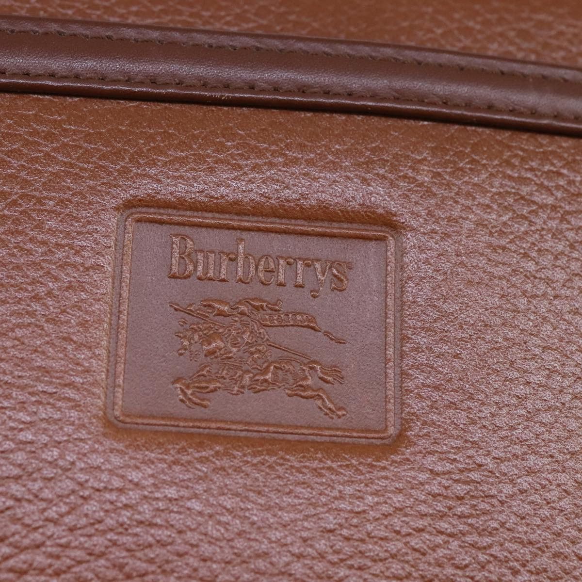 Burberry Brown Leather Clutch Bag (Pre-Owned) Size ONE SIZE - 10 Thumbnail