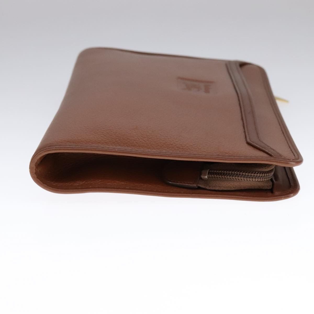 Burberry Brown Leather Clutch Bag (Pre-Owned) Size ONE SIZE - 4 Thumbnail