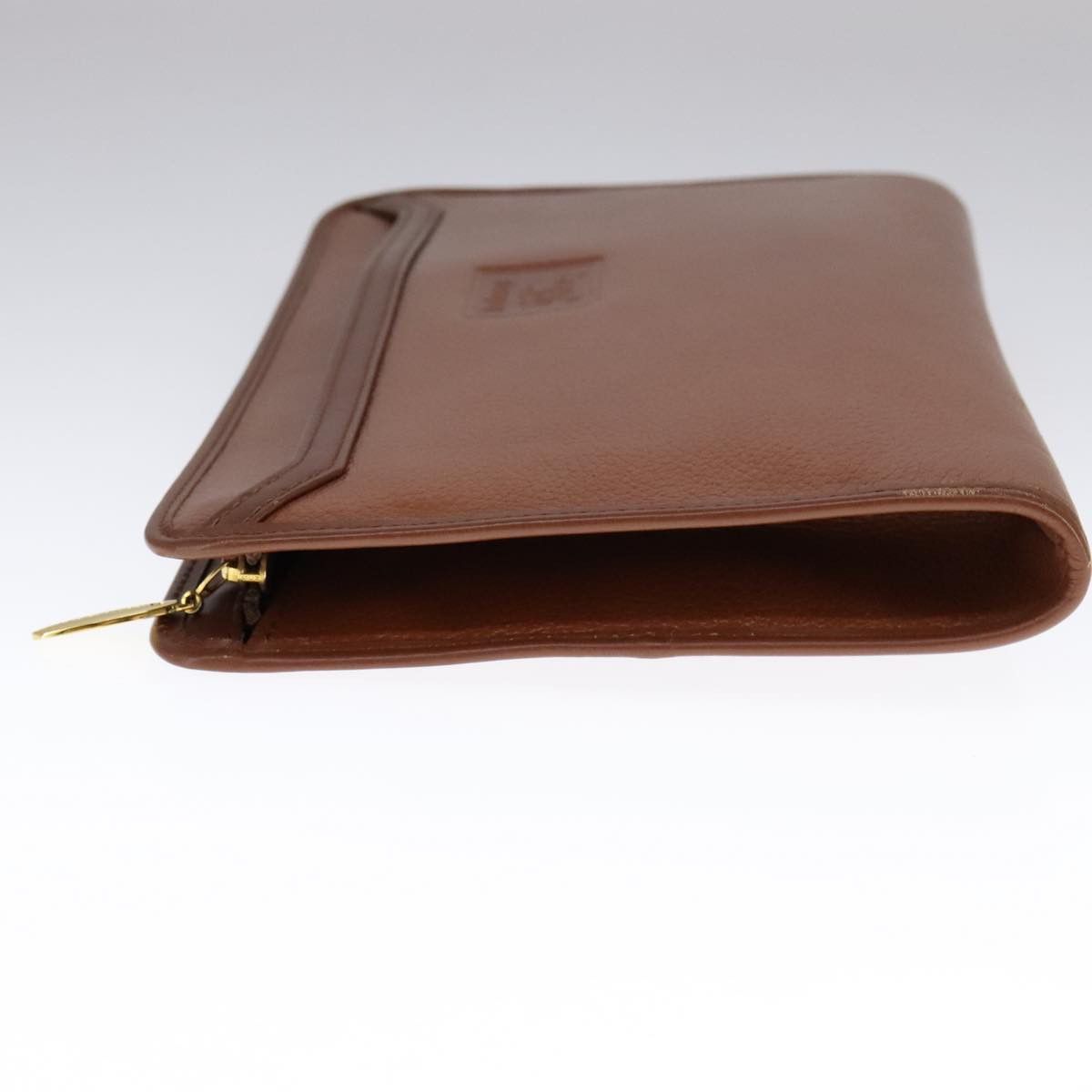 Burberry Brown Leather Clutch Bag (Pre-Owned) Size ONE SIZE - 3 Thumbnail