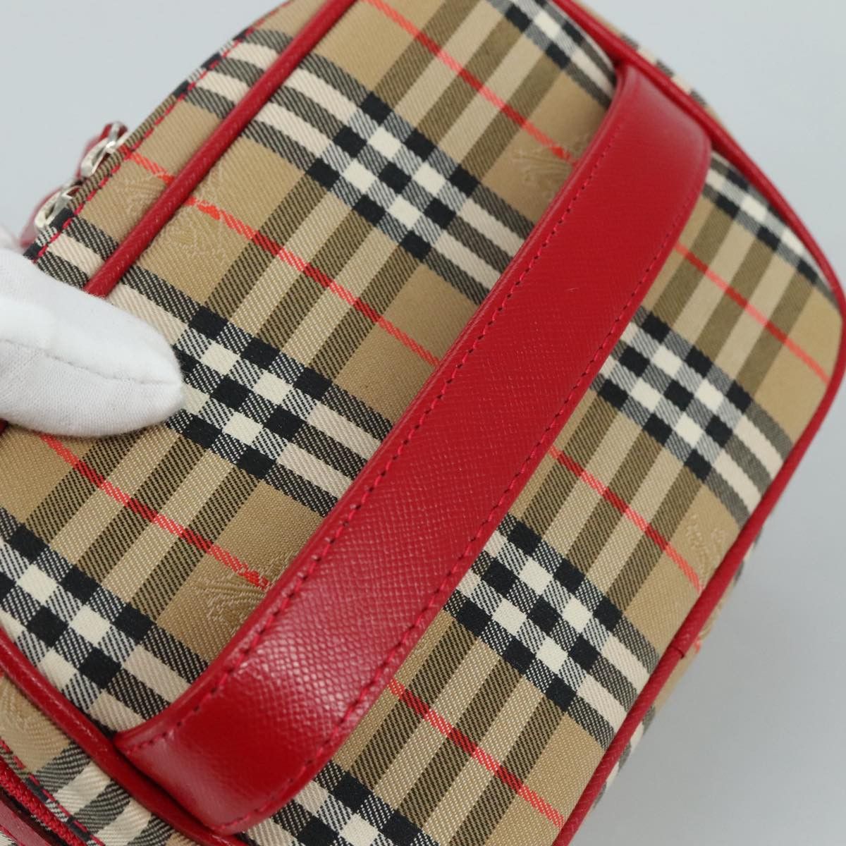Burberry Nova Check Beige Canvas Handbag (Pre-Owned) Size ONE SIZE - 5 Thumbnail