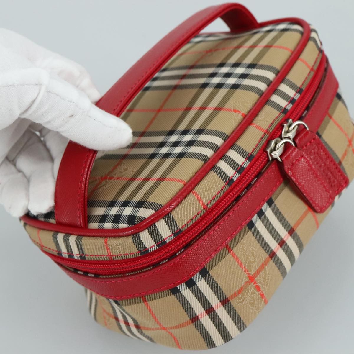 Burberry Nova Check Beige Canvas Handbag (Pre-Owned) Size ONE SIZE - 12 Thumbnail