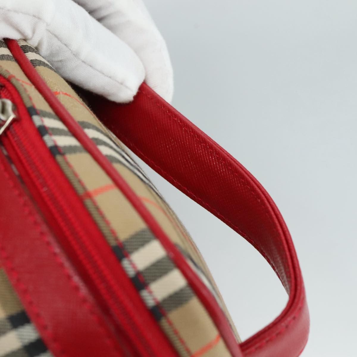 Burberry Nova Check Beige Canvas Handbag (Pre-Owned) Size ONE SIZE - 14 Thumbnail