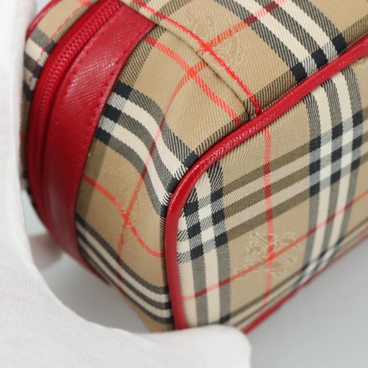 Burberry Nova Check Beige Canvas Handbag (Pre-Owned) Size ONE SIZE - 9 Thumbnail