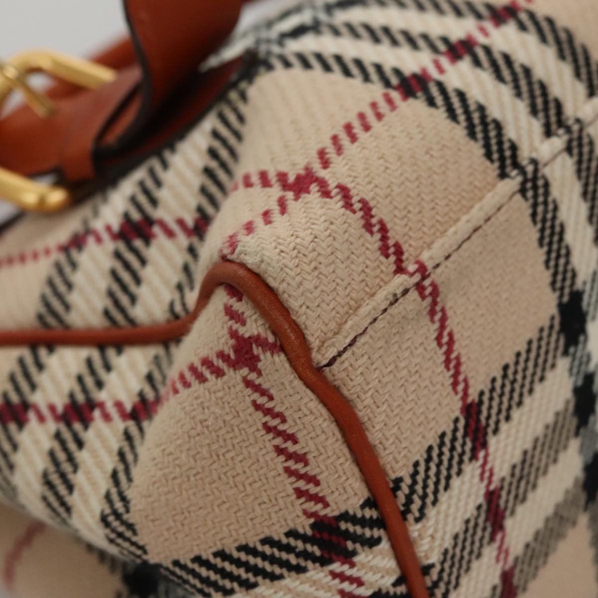 Burberry Nova Check Beige Canvas Handbag (Pre-Owned) Size ONE SIZE - 9 Thumbnail