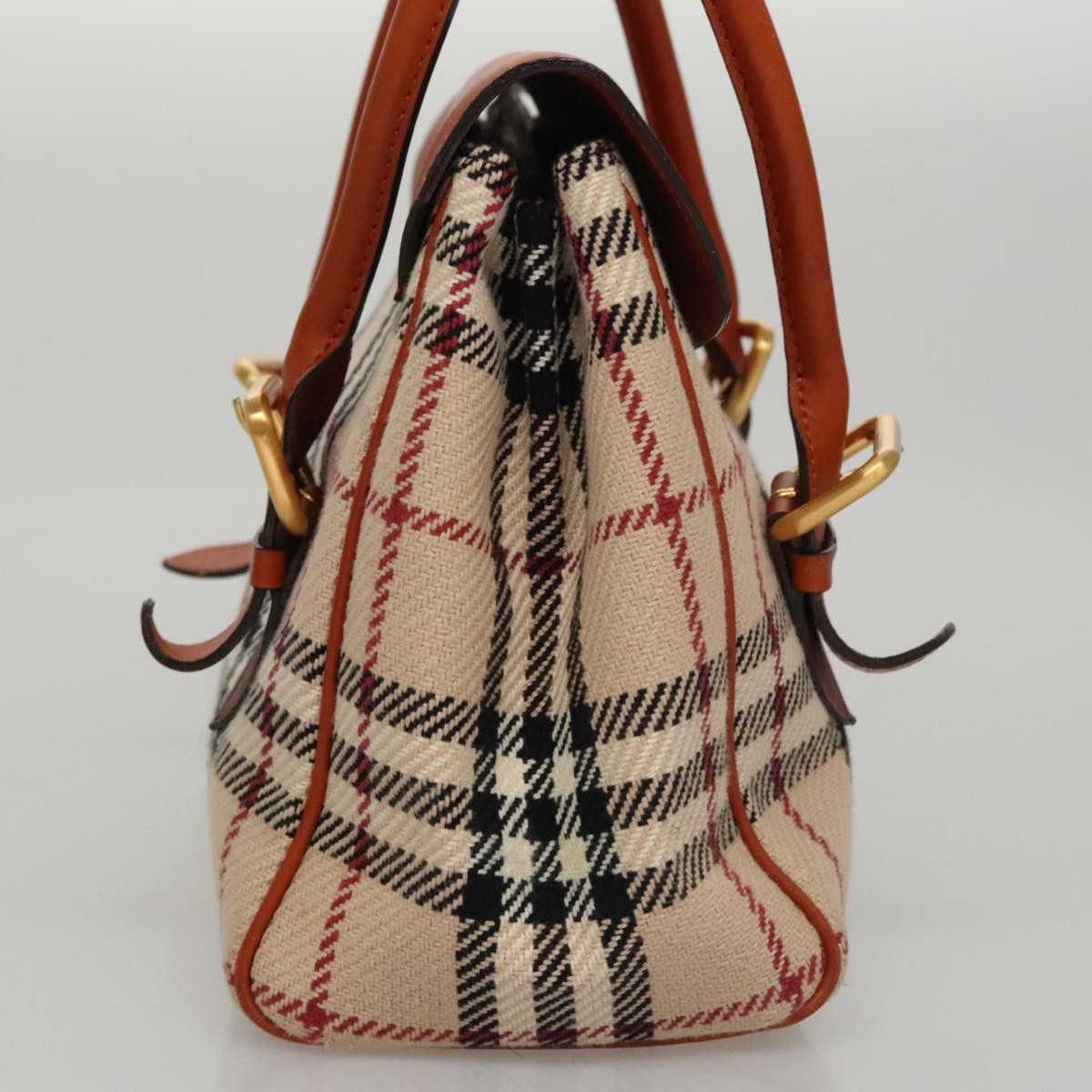 Burberry Nova Check Beige Canvas Handbag (Pre-Owned) Size ONE SIZE - 4 Thumbnail