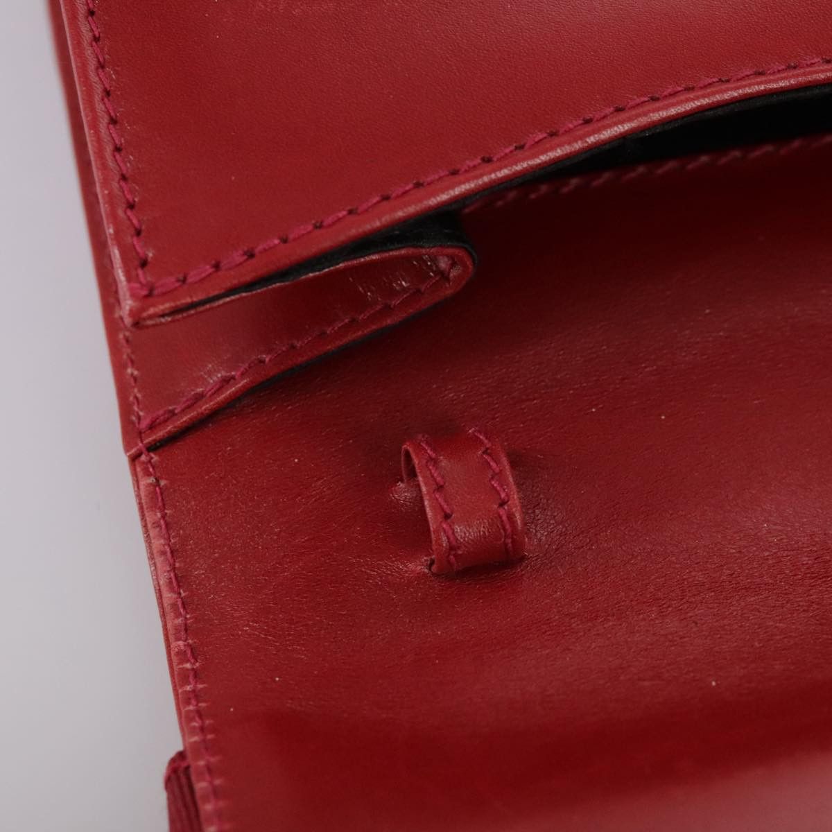 Salvatore Ferragamo Vara Red Leather Clutch Bag (Pre-Owned) Size ONE SIZE - 19 Thumbnail