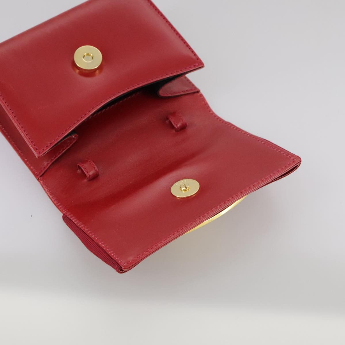 Salvatore Ferragamo Vara Red Leather Clutch Bag (Pre-Owned) Size ONE SIZE - 17 Thumbnail