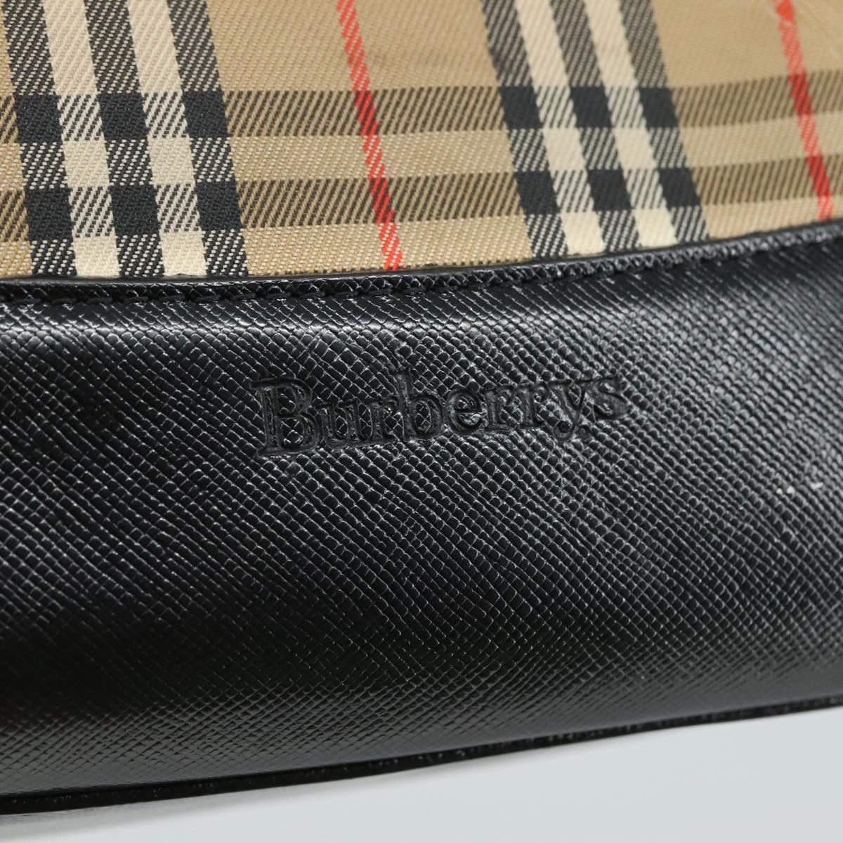 Burberry Nova Check Beige Canvas Shoulder Bag (Pre-Owned) Size ONE SIZE - 13 Thumbnail