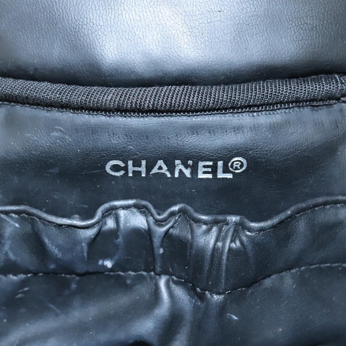 Chanel Vanity Black Leather Clutch Bag (Pre-Owned) Size ONE SIZE - 13 Thumbnail