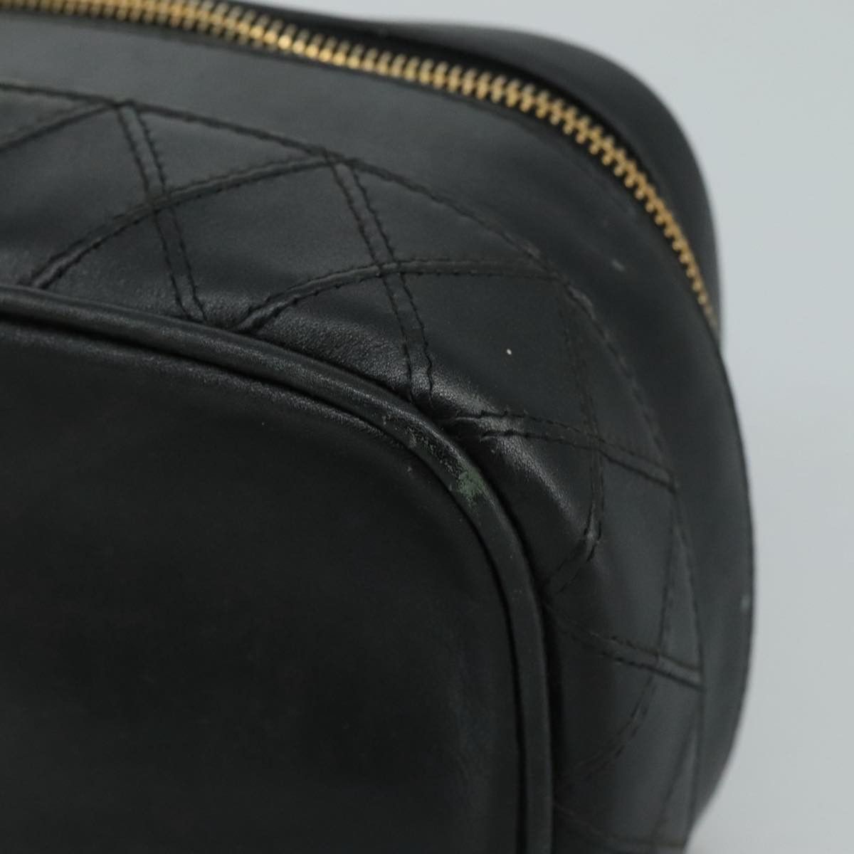 Chanel Vanity Black Leather Clutch Bag (Pre-Owned) Size ONE SIZE - 6 Thumbnail