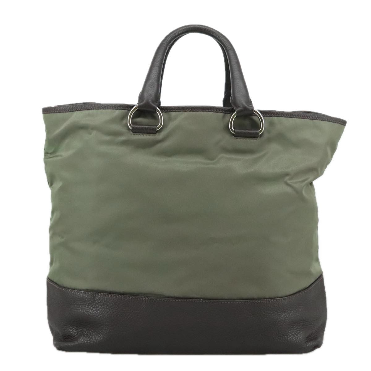Prada Tessuto Khaki Synthetic Tote Bag (Pre-Owned) Size ONE SIZE - 2 Thumbnail