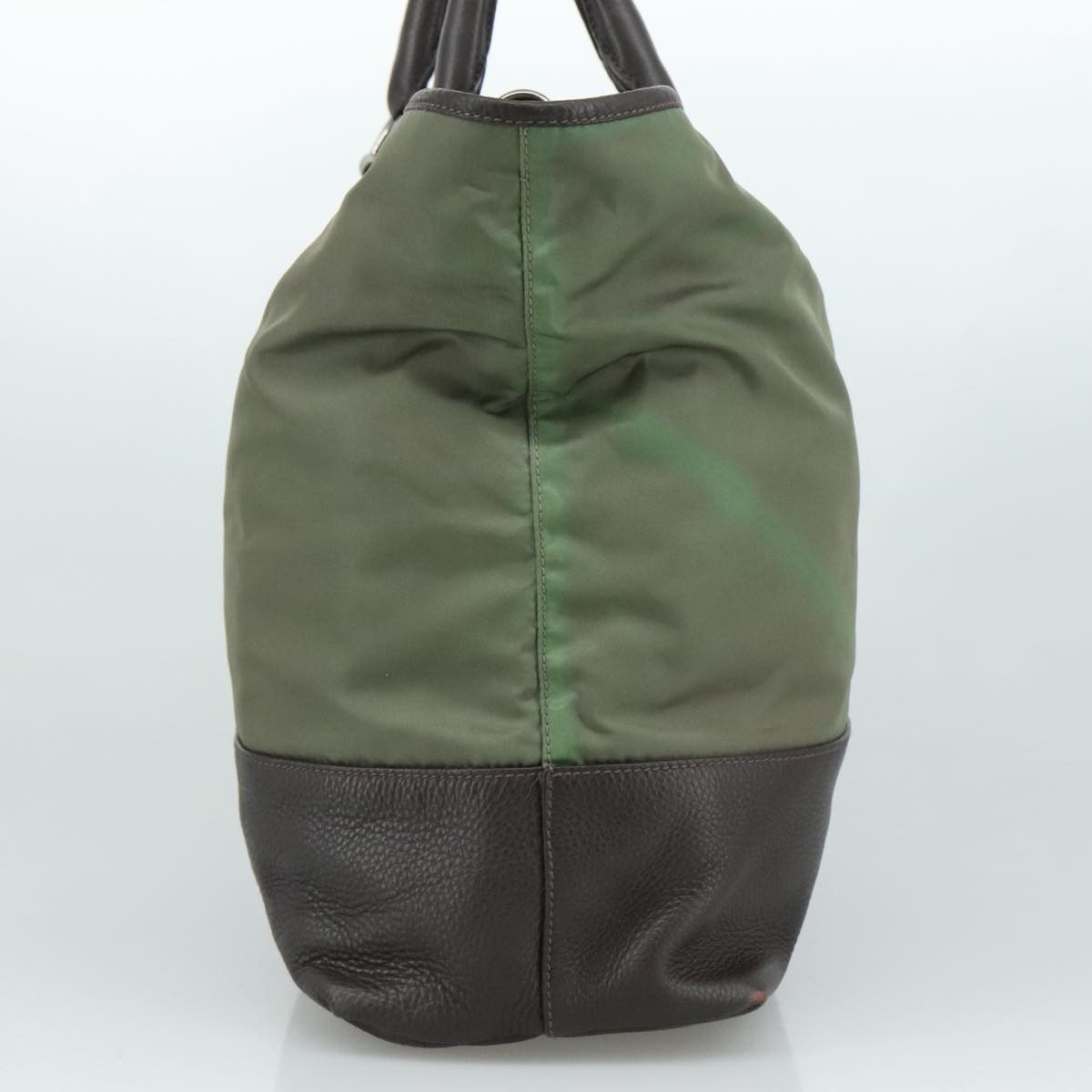 Prada Tessuto Khaki Synthetic Tote Bag (Pre-Owned) Size ONE SIZE - 3 Thumbnail