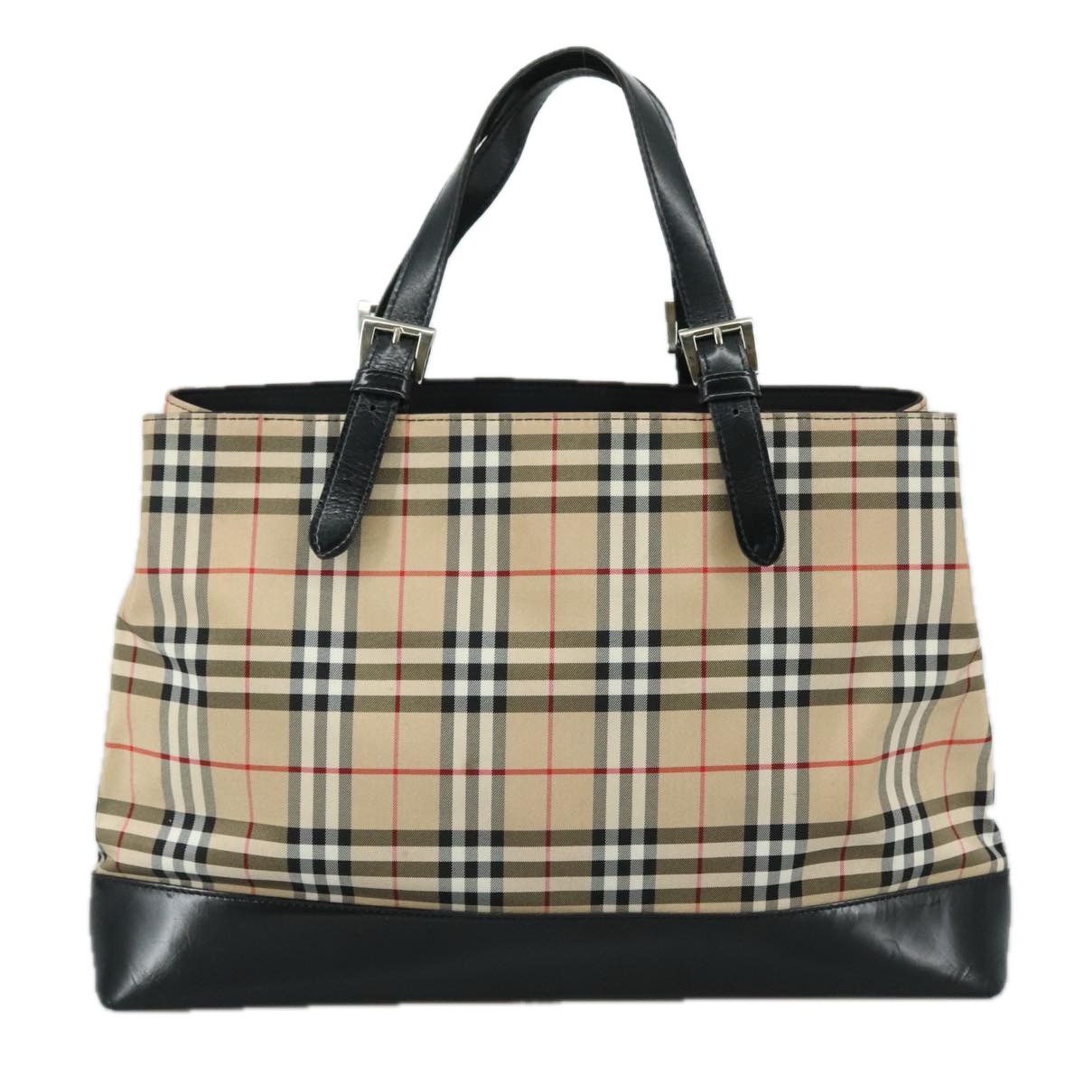 Burberry Nova Check Beige Canvas Shoulder Bag (Pre-Owned) Size ONE SIZE - 2 Thumbnail