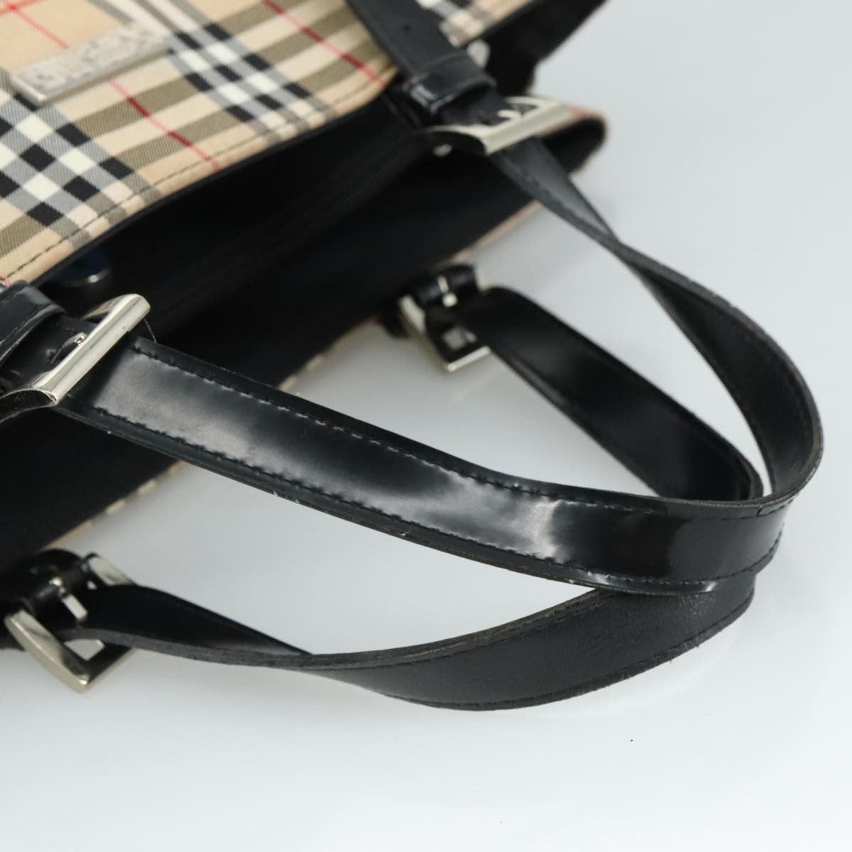 Burberry Nova Check Beige Canvas Shoulder Bag (Pre-Owned) Size ONE SIZE - 5 Thumbnail