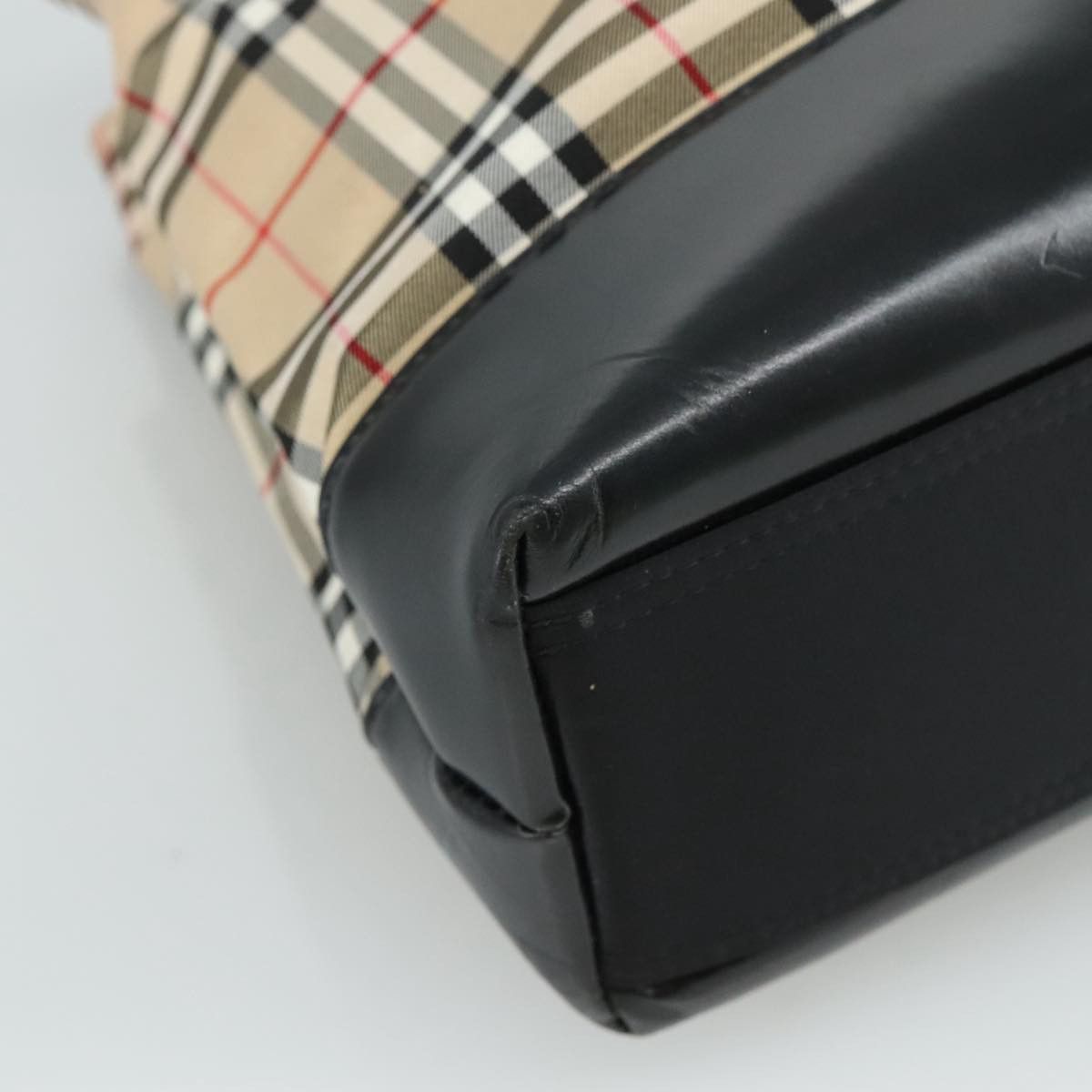 Burberry Nova Check Beige Canvas Shoulder Bag (Pre-Owned) Size ONE SIZE - 10 Thumbnail