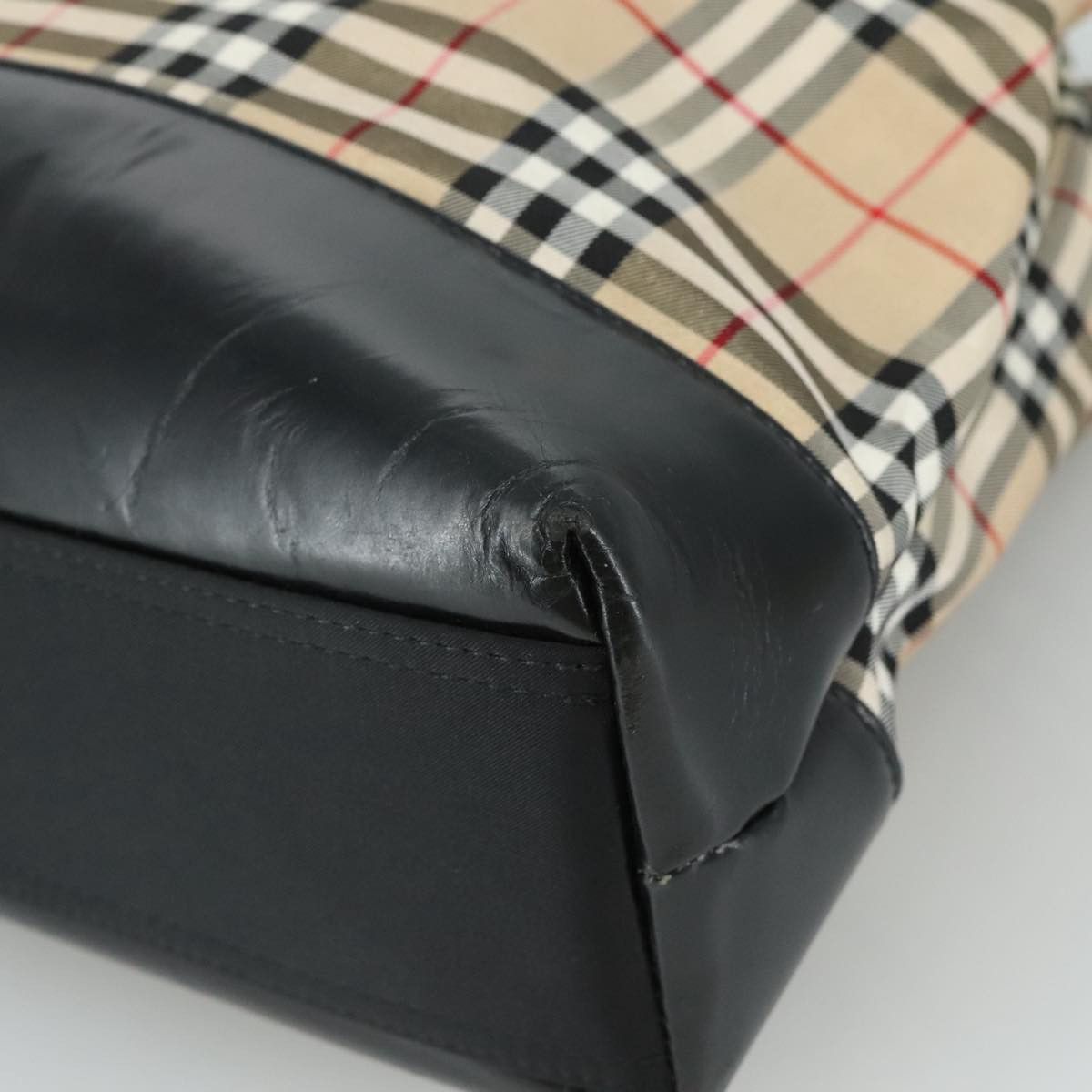Burberry Nova Check Beige Canvas Shoulder Bag (Pre-Owned) Size ONE SIZE - 9 Thumbnail