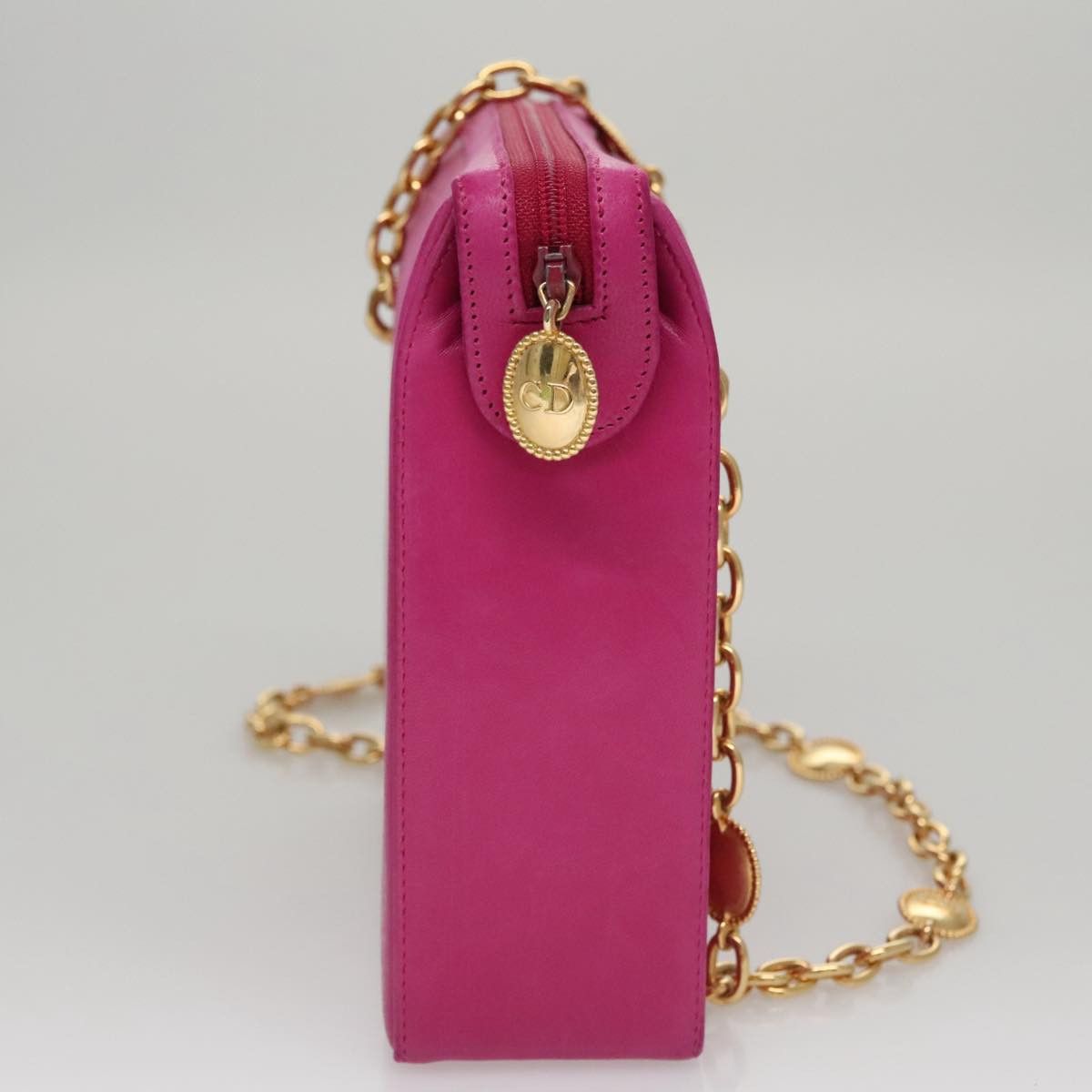 Dior Pink Leather Shoulder Bag (Pre-Owned) Size ONE SIZE - 4 Thumbnail