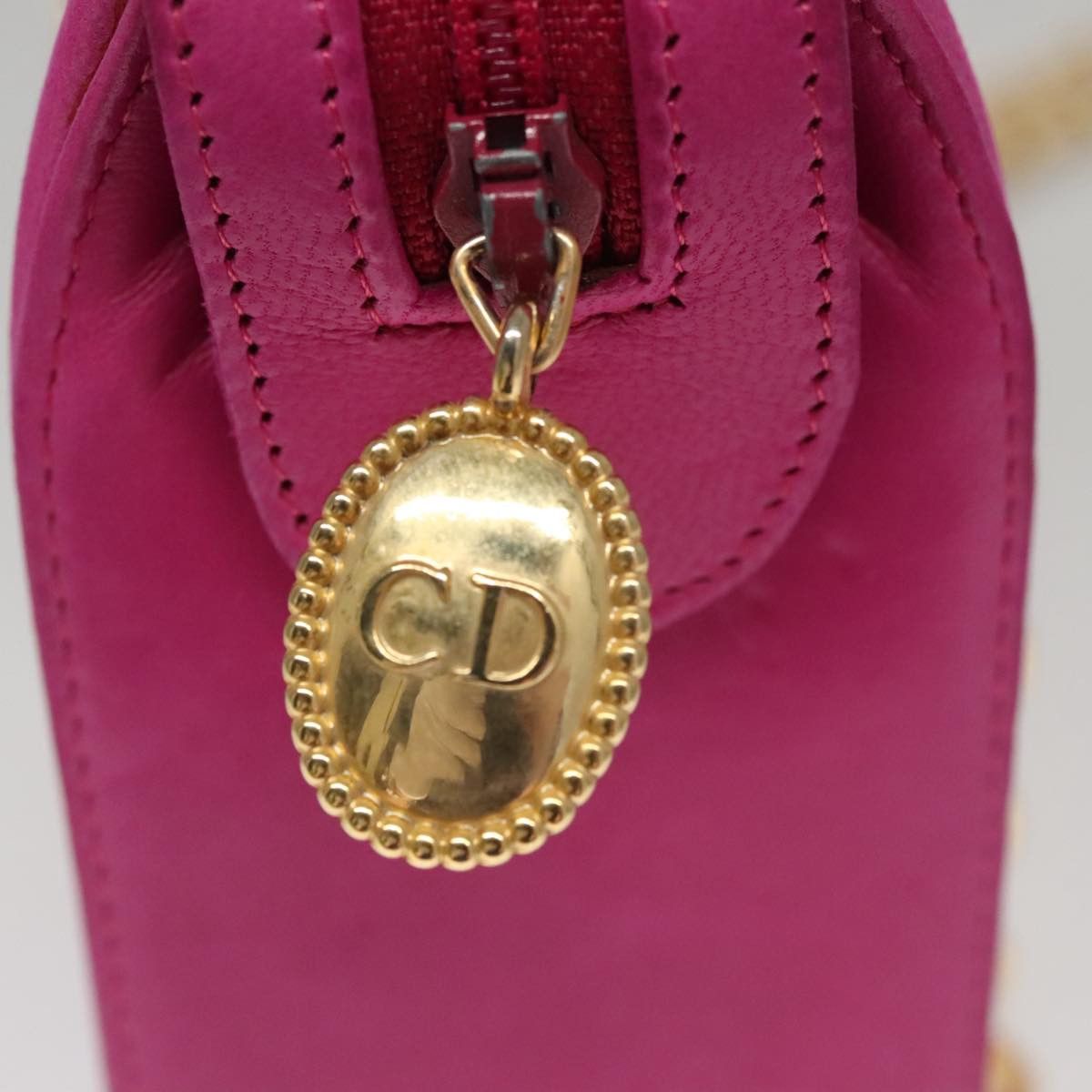 Dior Pink Leather Shoulder Bag (Pre-Owned) Size ONE SIZE - 11 Thumbnail