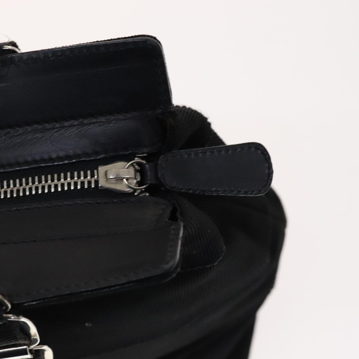 Salvatore Ferragamo Vara Black Canvas Handbag (Pre-Owned) Size ONE SIZE - 12 Thumbnail