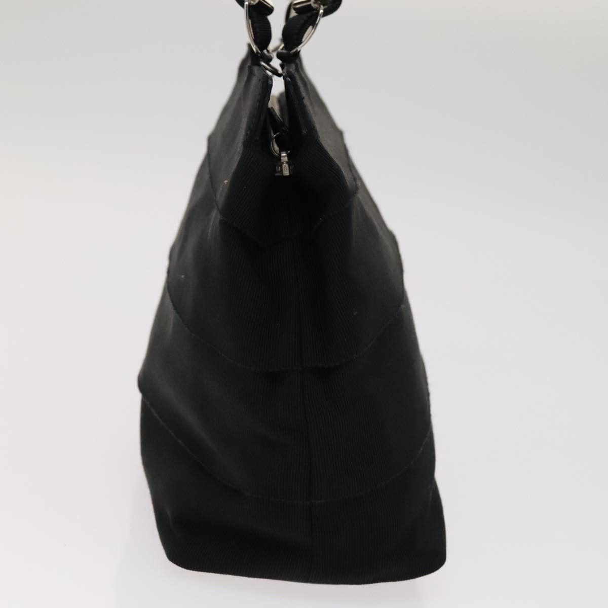 Salvatore Ferragamo Vara Black Canvas Handbag (Pre-Owned) Size ONE SIZE - 4 Thumbnail