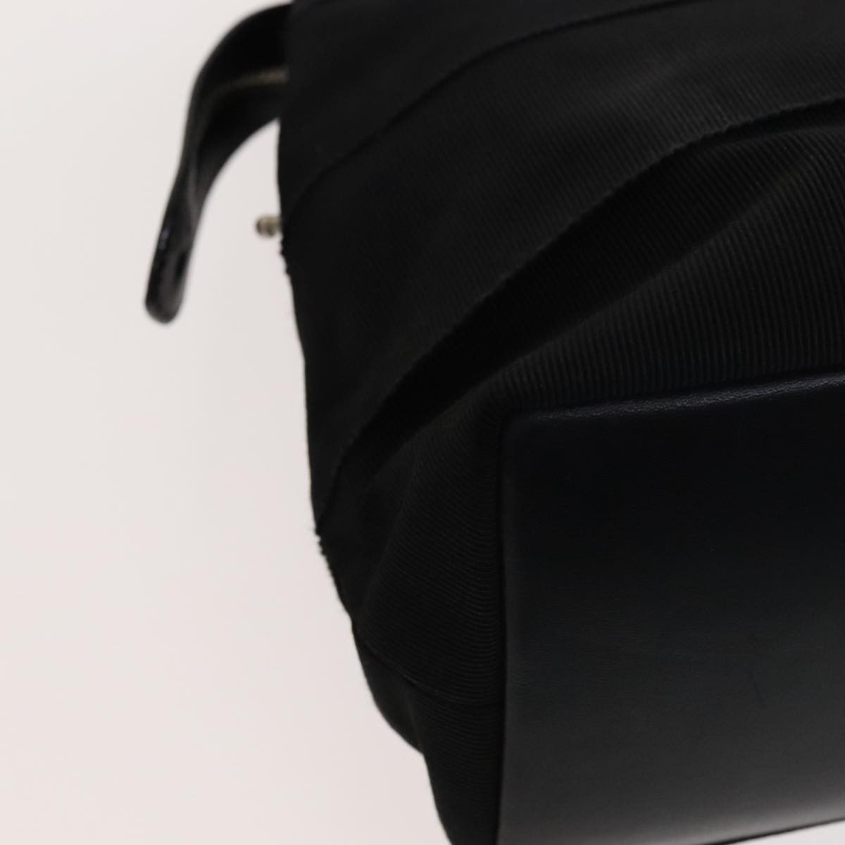 Salvatore Ferragamo Vara Black Canvas Handbag (Pre-Owned) Size ONE SIZE - 7 Thumbnail