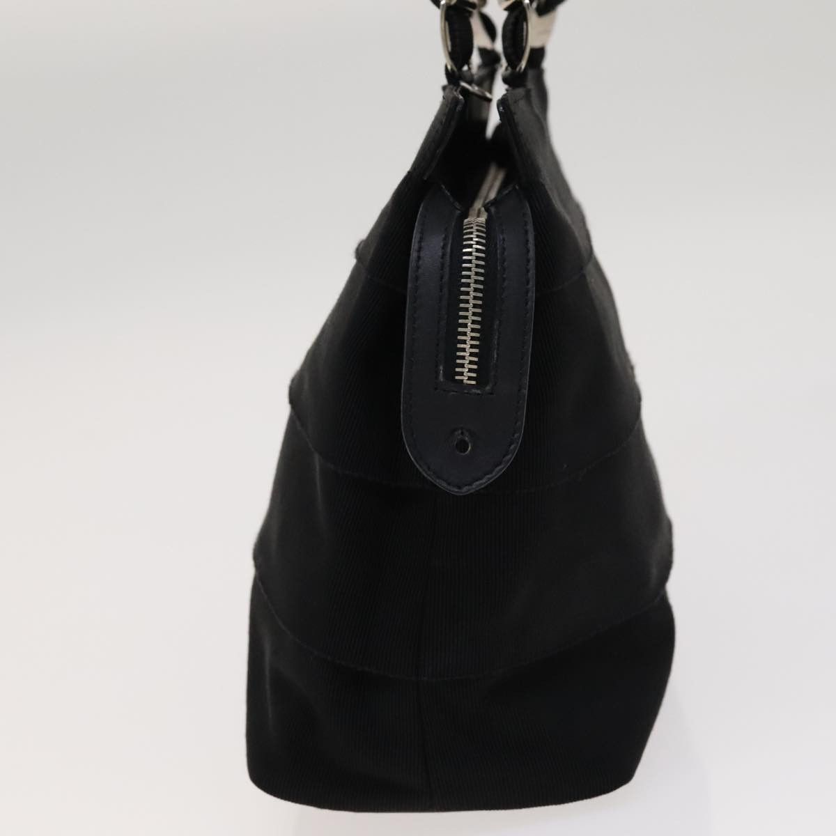 Salvatore Ferragamo Vara Black Canvas Handbag (Pre-Owned) Size ONE SIZE - 3 Thumbnail