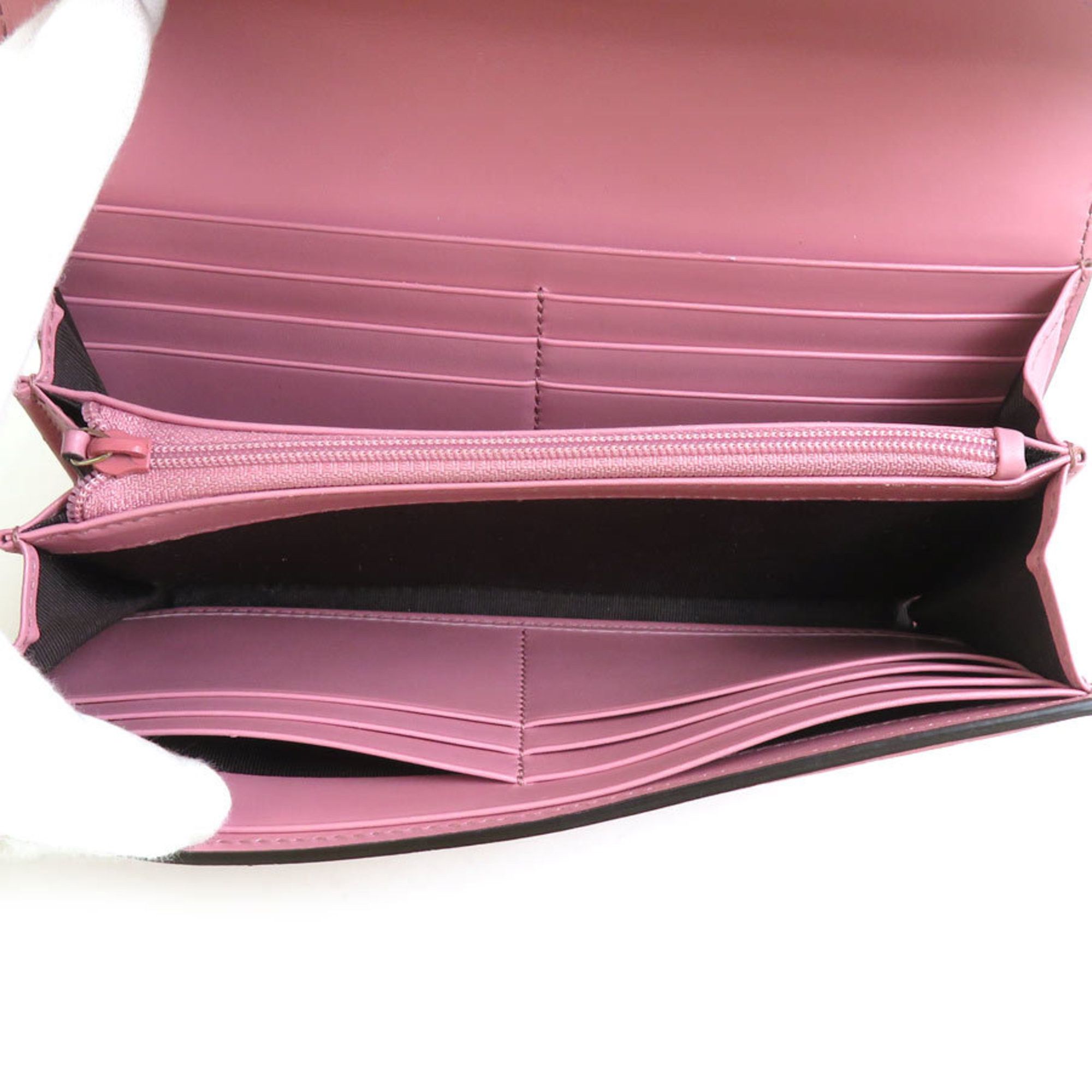 Gucci GUCCI Long Wallet Leather Pink Men's Women's 291099 r10322a Size ONE SIZE - 3 Thumbnail