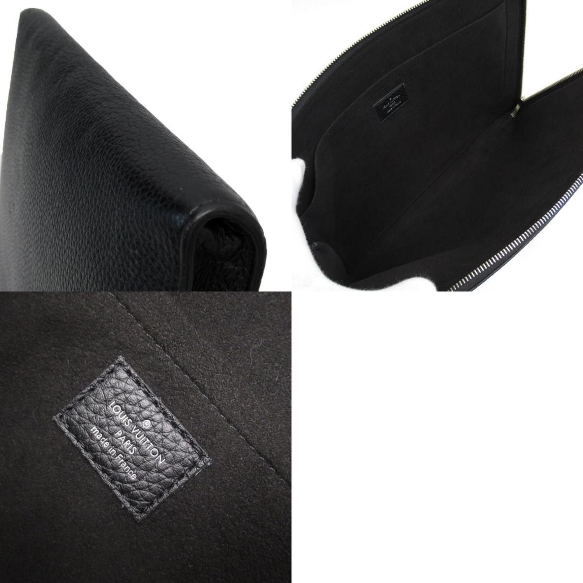 Louis Vuitton LOUIS VUITTON Clutch Bag Pochette Jour GM NM Leather Noir Men's M67768 t19276a Size ONE SIZE - 5 Thumbnail