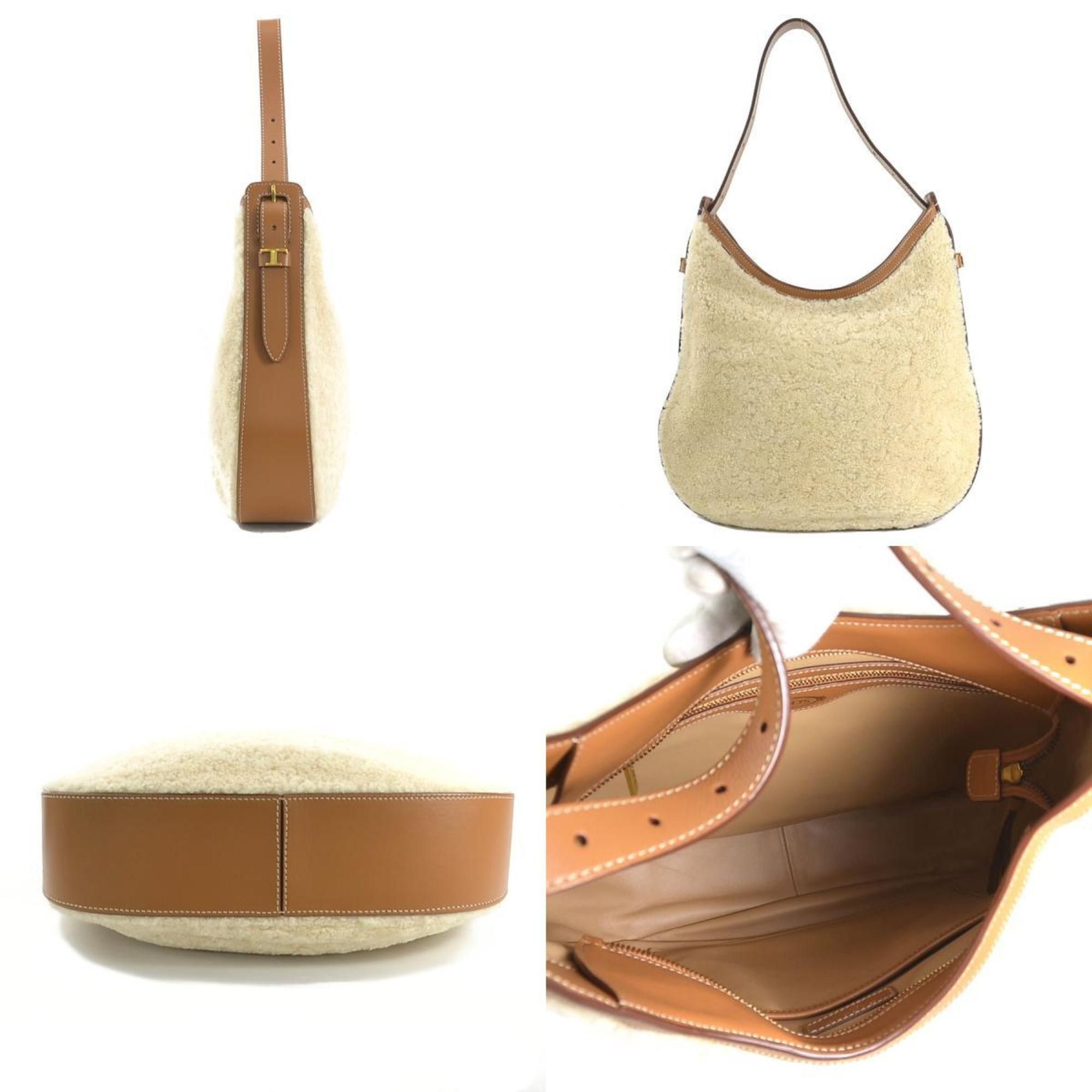 Tod's Tod's Shoulder Bag Boa Leather Beige x Brown Women's 55833g Size ONE SIZE - 2 Thumbnail