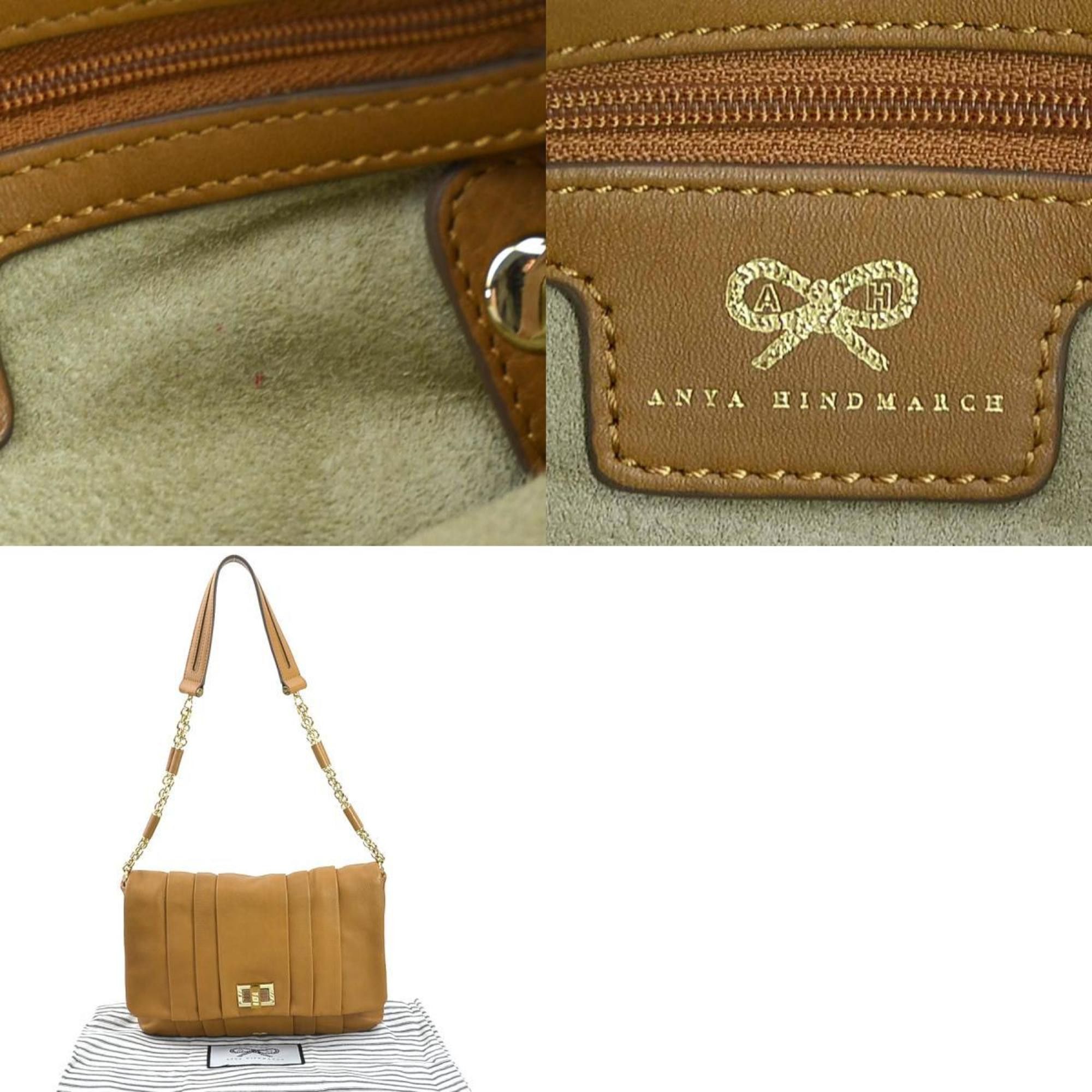 Anya Hindmarch Anya Hindmarch Shoulder Bag Leather Camel Women's R10291G Size ONE SIZE - 5 Thumbnail
