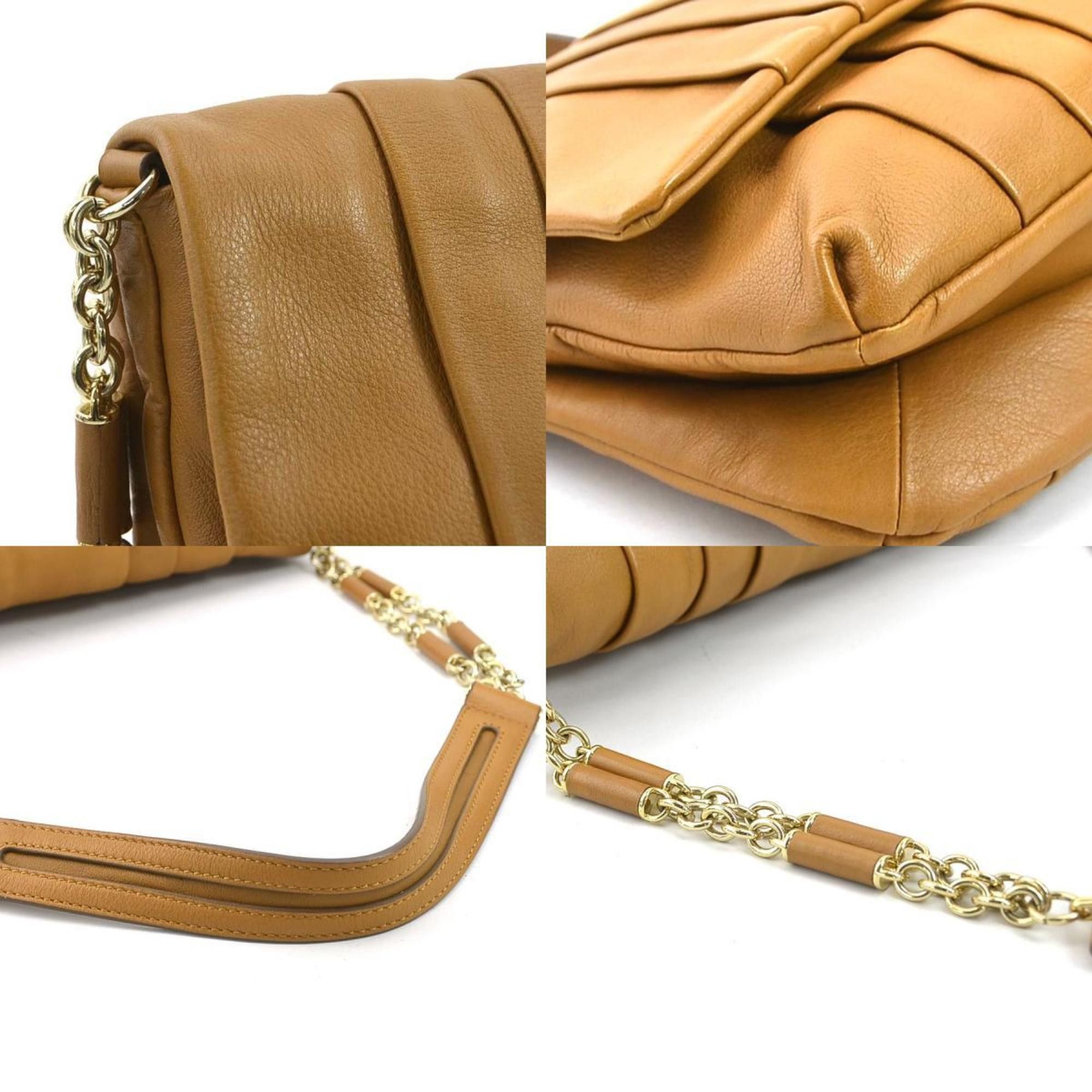Anya Hindmarch Anya Hindmarch Shoulder Bag Leather Camel Women's R10291G Size ONE SIZE - 3 Thumbnail