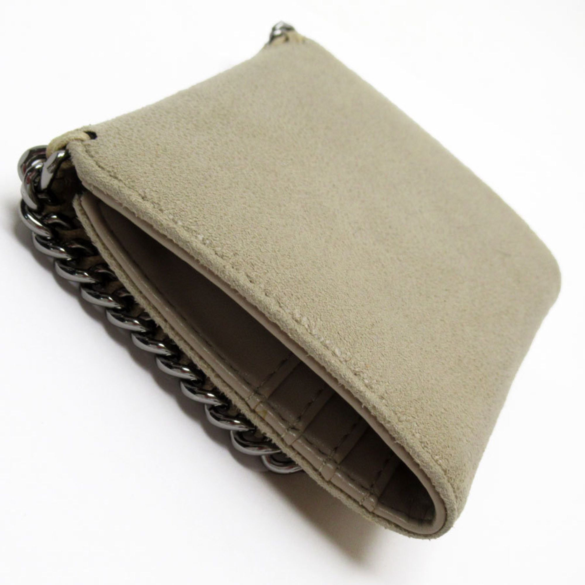 Stella McCartney Stella McCartney Tri-fold wallet in synthetic leather, beige, for women, t19170a Size ONE SIZE - 2 Thumbnail